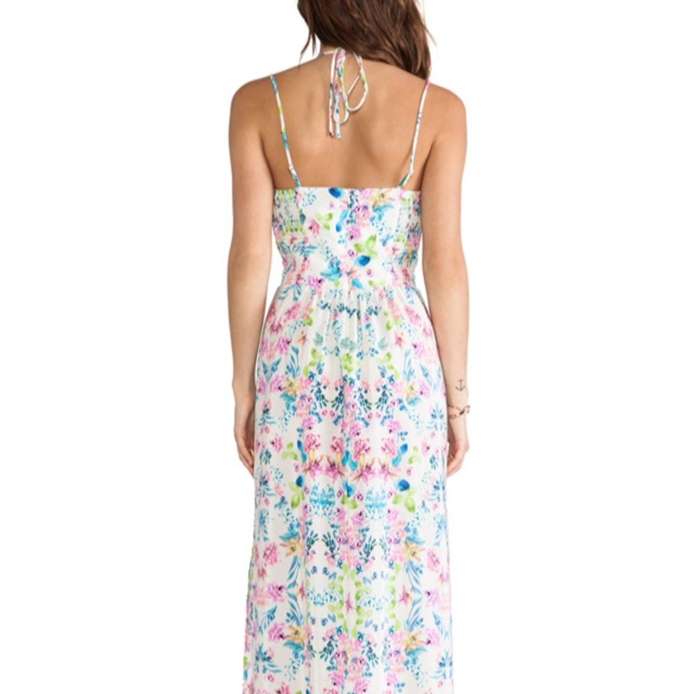 Amanda Uprichard Floral Silk Maxi Gown Size XS NWT - Picture 5 of 5
